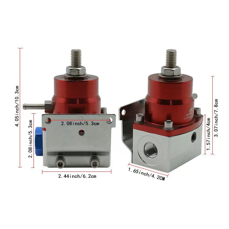 Universal Adjustable Fuel Pressure Regulator Guage Kit Oil Line 100PSI Guage fpr AN6 Oil Hose Fitting EFI Instrument Hot Sale