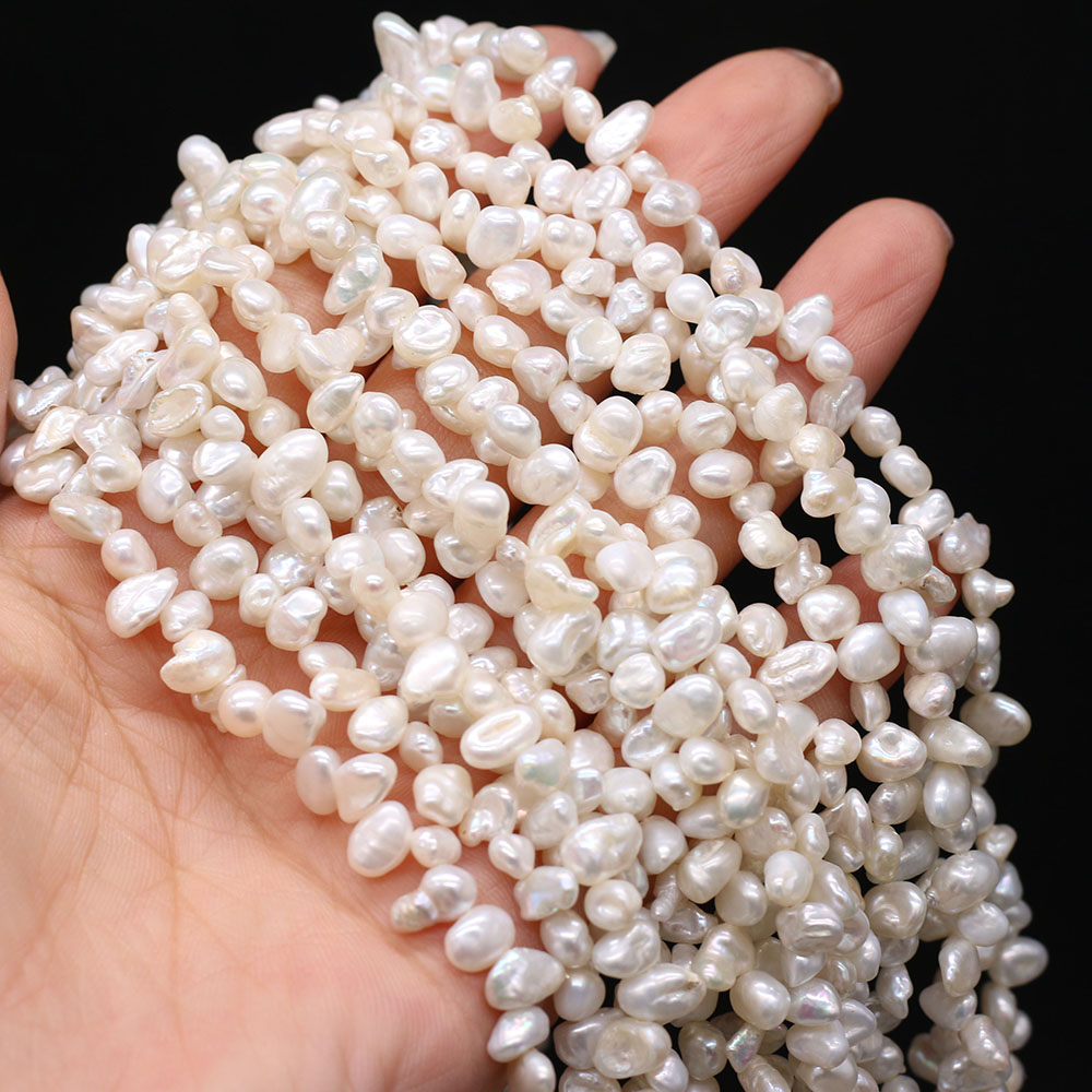 Natural Freshwater Pearl Beads Irregular White Loose Spacer Beaded For Jewelry Making DIY Charms Bracelet Necklace Accessories