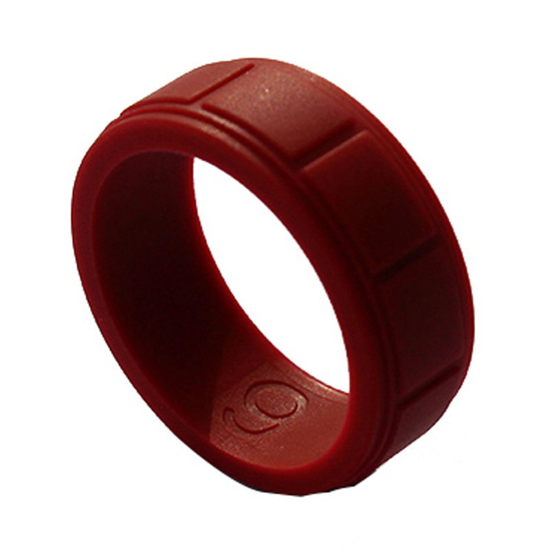 8mm Rubber Silicone Finger Ring Environmental Rubber Female Ring Men Punk Cool Engagement Army Band Jewelry Size 8-13