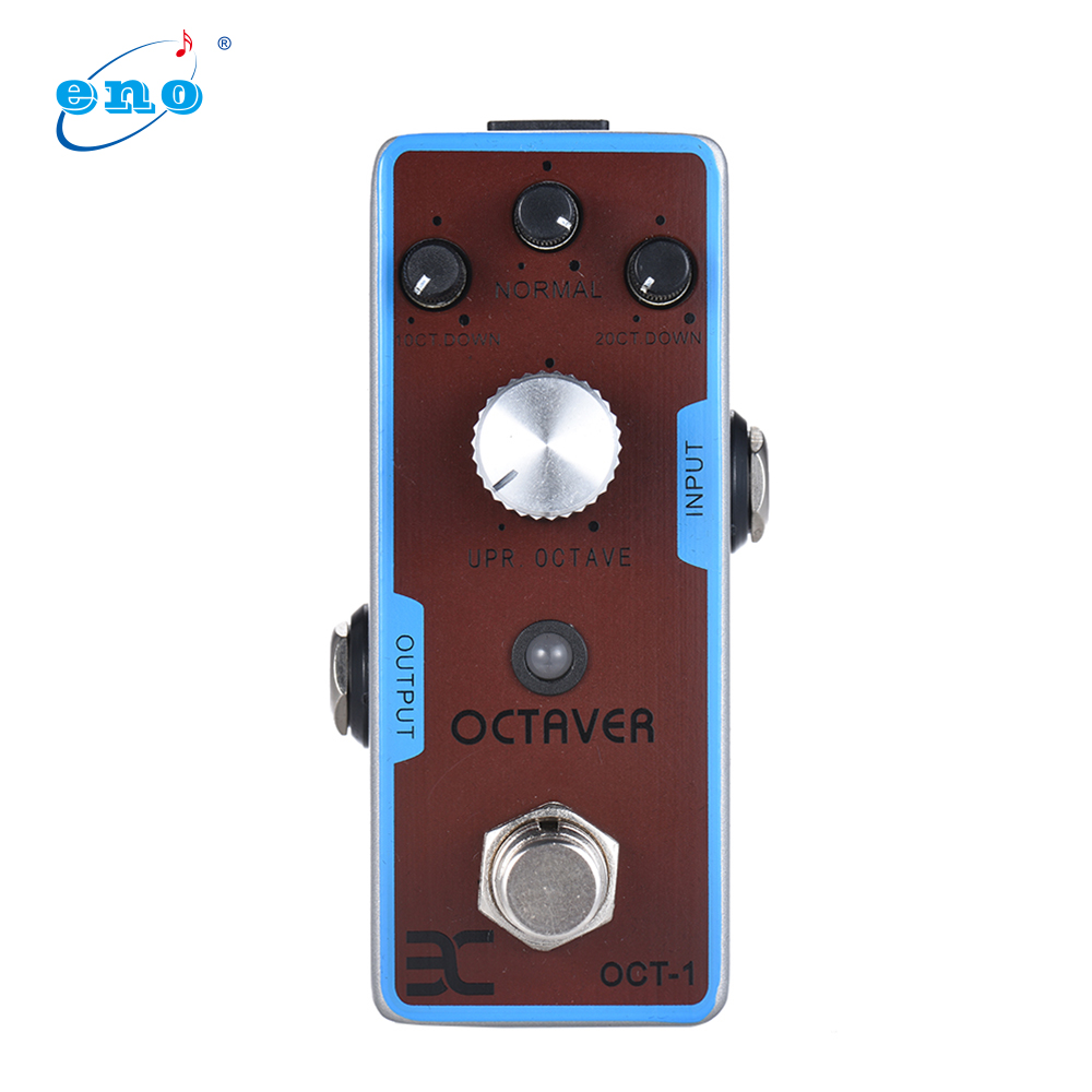 ENO EX OCT-1 OCTAVE Mini Octave Guitar Effect Pedal True Bypass Full Metal Shell Electric Guitar Pedal Effect Guitar Accessories