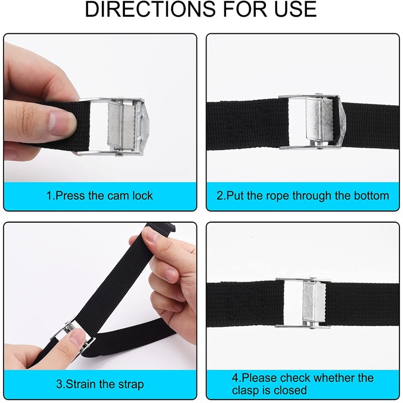 5M/3M Car Fixed Strap Heavy Object Tighten Strap Elastic Strap for Car Trunks Roof Rack Bike Racks Moto Trailer Cargo Strap