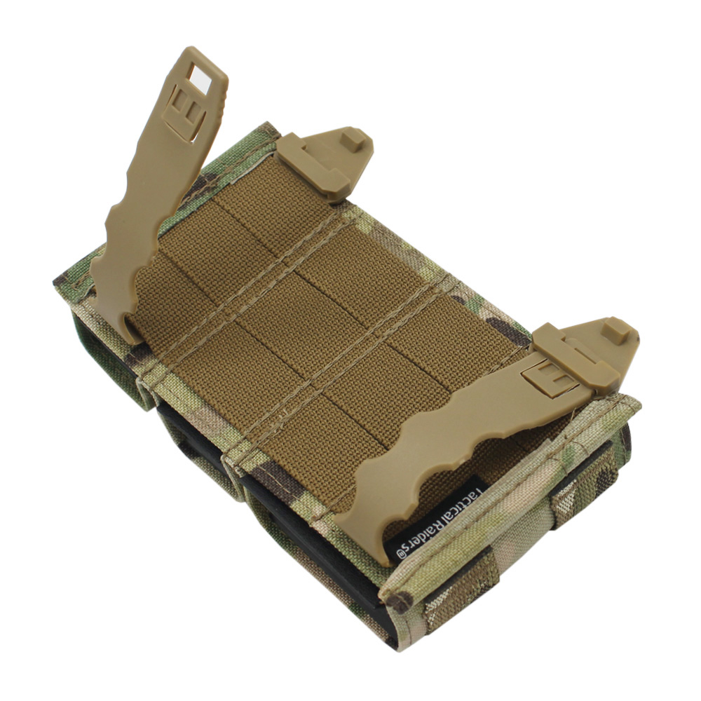 New Tactical Airsoft 9mm 5.56 Magazine Pouch KYWI Style Molle 9mm Double Magazine Pouch Hunting Paintball Holster