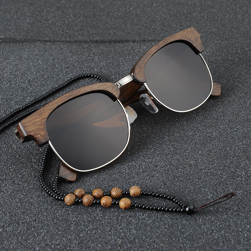 BOBO BIRD Brand Design Luxury Sunglasses Women Spectacles Original Ebony Wooden Handmade Sun Glasses Man Dropshipping