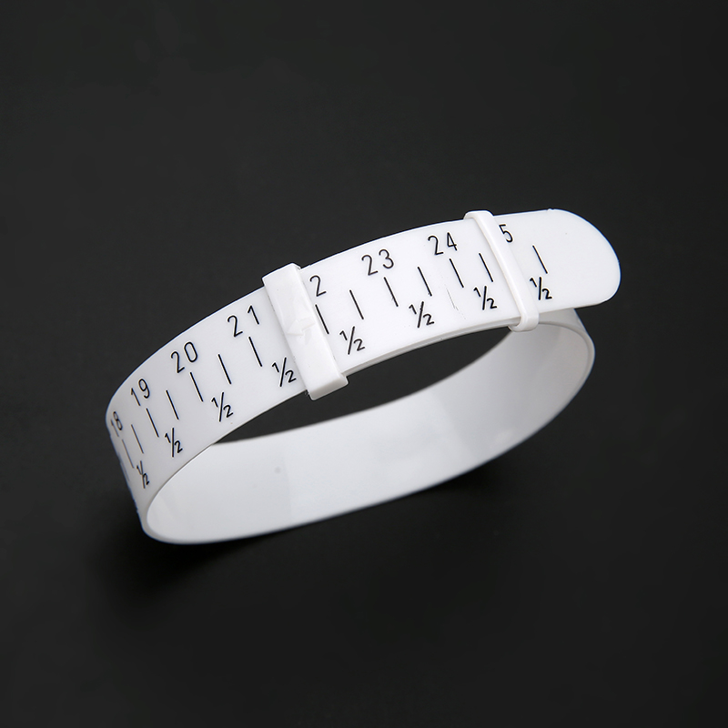 Plastic Adjustable Bracelet Bangle Sizer Wristband Gauge Measurements for Diy Jewelry Making Tools And Equipment Length 15-25cm