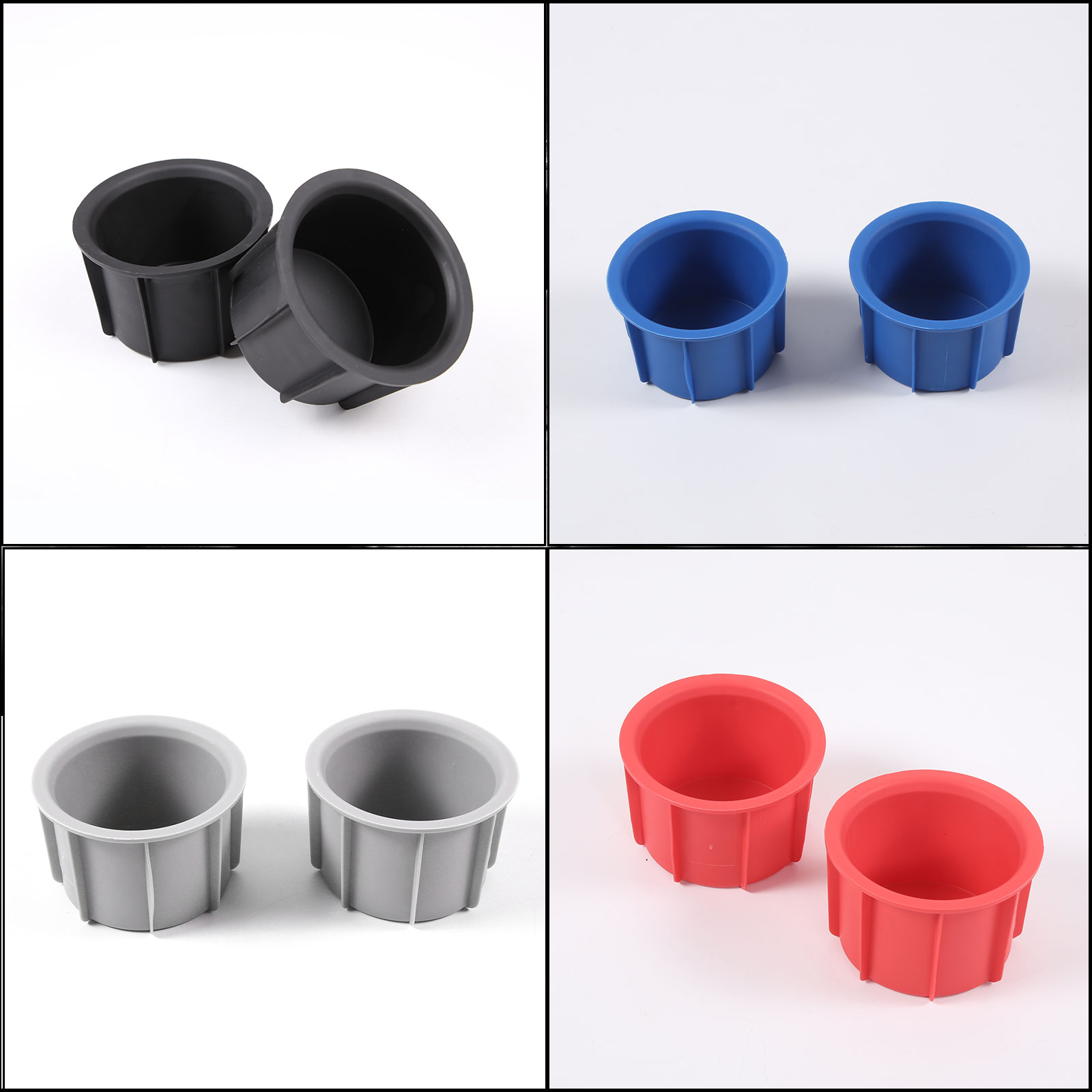 TPE Car Center Console Front Water Cup Holder Insert Box for Toyota FJ Cruiser 2007-2021 Interior Storage Accessories