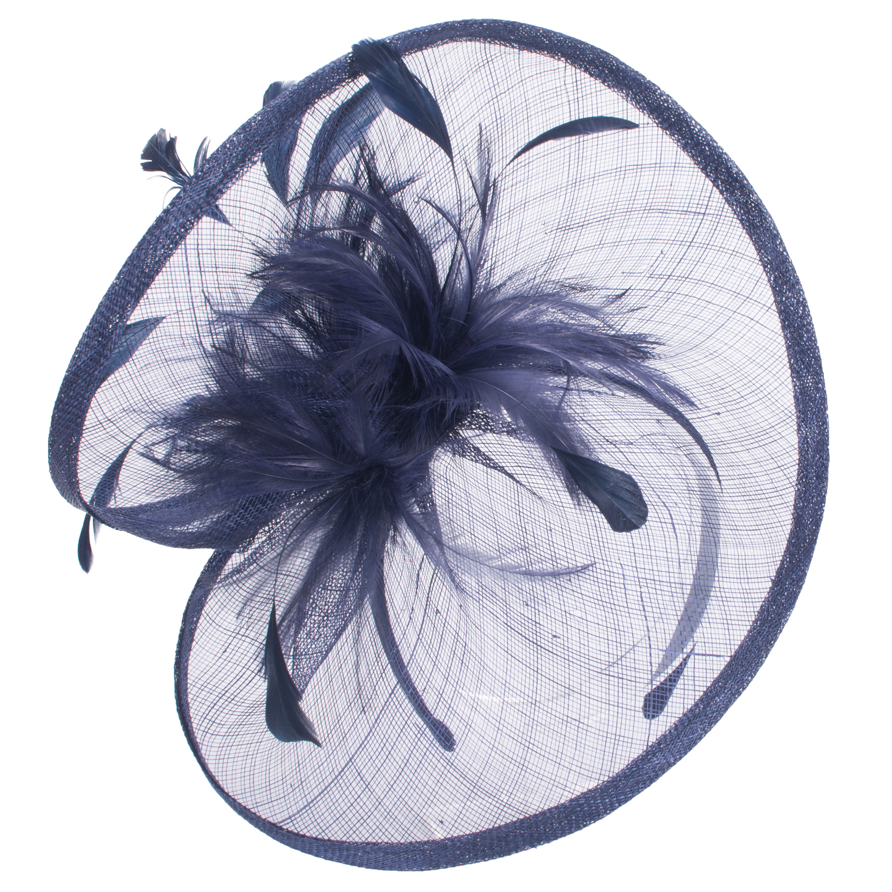 Womens Kentucky Derby Sinamay Saucer Fascinators Wedding Church Racing Hats Headband Headpiece T470