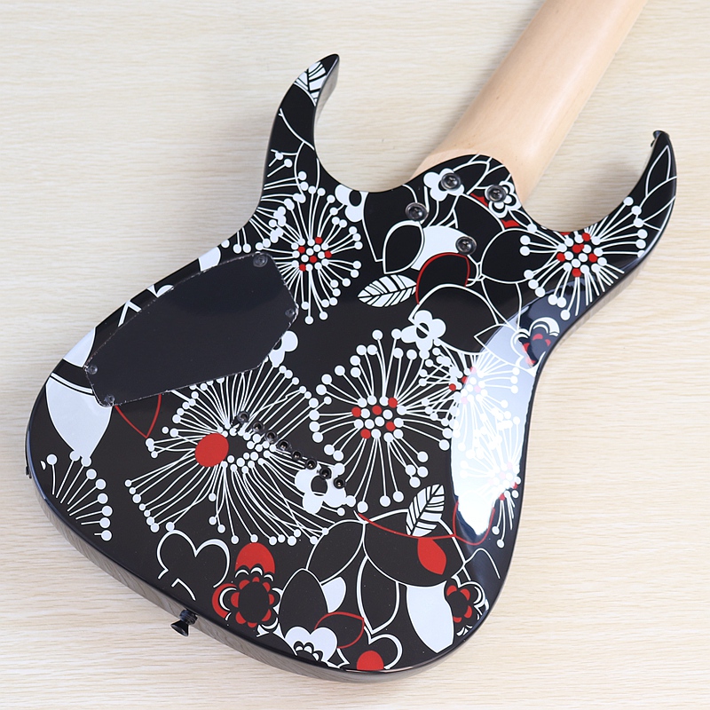 High Gloss 8 String Electric Guitar 39 Inch Black Guitarra Solid Basswood Body 22 Frets Good Handicraft Fast Deliver