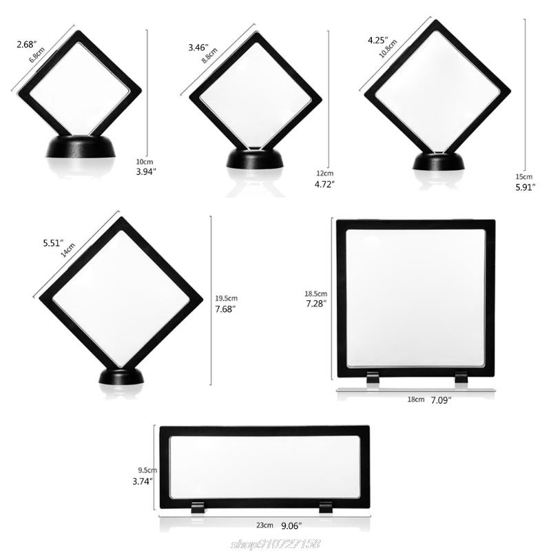 Challenge Coin Display Stand 3D Floating Transparent Phone Case Jewelry Specimen Military Medal Stand Frame AG02 21 Dropshipping