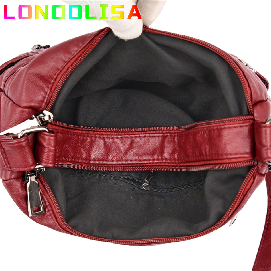 High Quality Soft Leather Luxury Purses and Handbags Women's Bag Designer Multi-pocket Crossbody Shoulder Bag for Women 2024 Sac