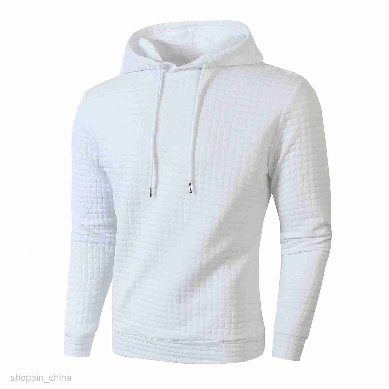 Men's Hoodies Sweatshirts Autumn/Winter Large Hooded Male Casual Personalized Fashion Sweater Checkered Coat Men