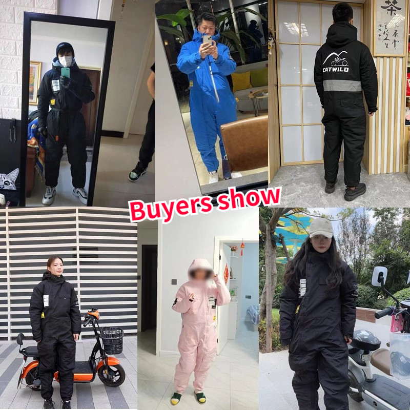 Electric Motorcycle Jacket Winter Windproof Waterproof Warm Snowmobile Jackets Riding Cold-proof Suits