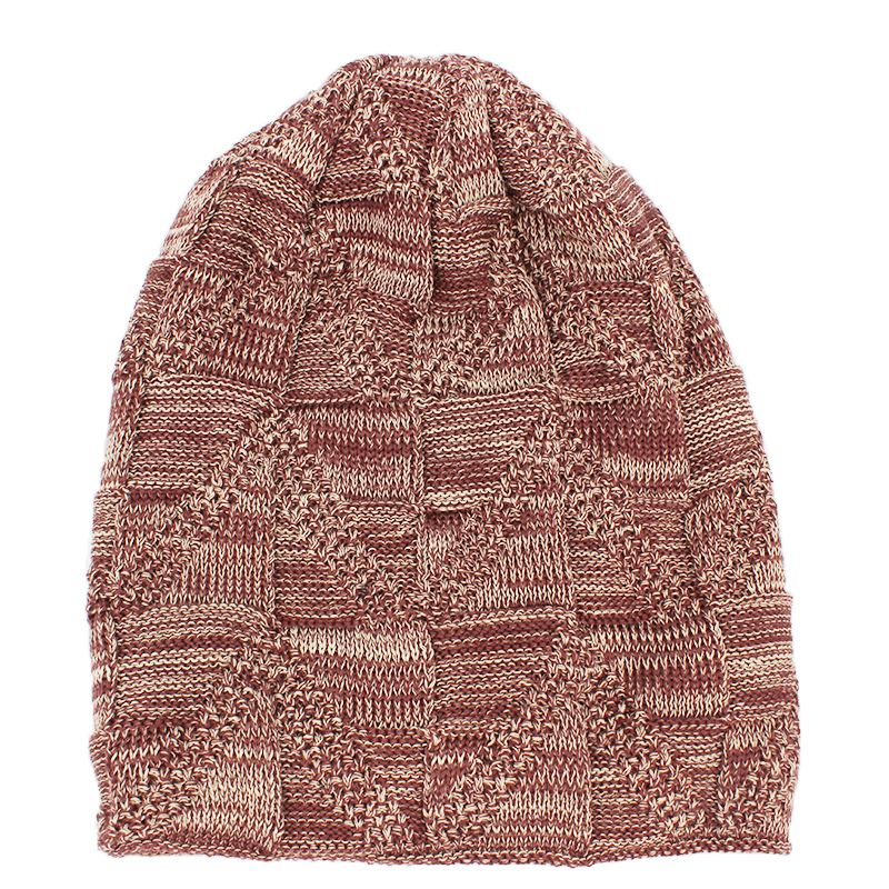 ALTOBEFUN Men Skullies Beanie Winter Hat Faux Fur Warm Baggy Knitted Hat Adult Beanies Knit Thick Hat For Women Caps BHT138