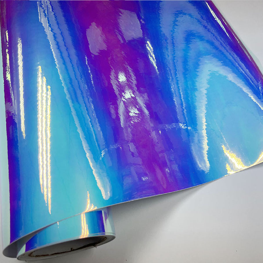 37CM/50CM Width Holographic OPAL White Chrome Vinyl Sheet Self Adhesive Vehicle Car Wrap Foil Sticker Air-Release