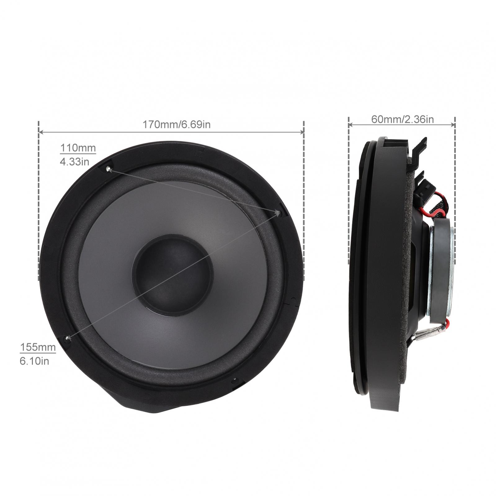 2pcs 6.5 Inch 600W 2-Way Car Speaker Auto Music Stereo Full Range Frequency Hifi Speakers Fit for Honda