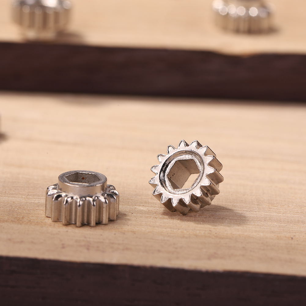 12pcs Guitar Hexagonal Open Gear Tuners Mount Hex Hole 1/15 Gears Guitar Parts Stringed Instruments Accessories