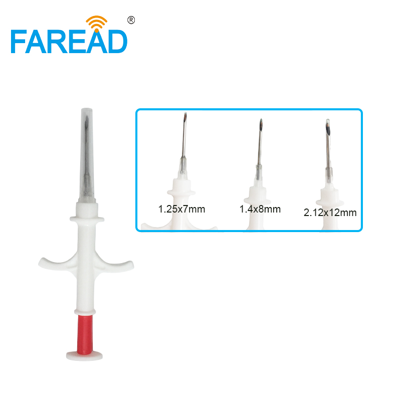 FAREAD ISO11784/785 Implant Rfid Glass Syringe ISO 1.25x7mm Nano Ainmals Microchip Injector for FDX-B Pet ID Micro Chip Tracking