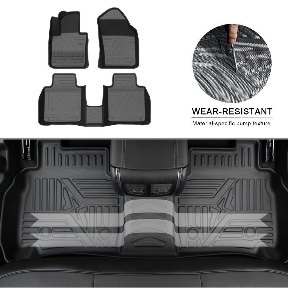 Fully Surrounded Foot Pad For Volvo S90 2017 2018 2019 2020 2021 Car Waterproof Non-Slip Rubber Floor Mat TPE Car Accessories