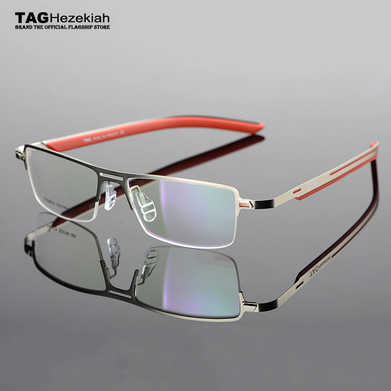 2023 TAG Hezekiah eyeglass frames for men lightweight half frame myopia frames and women Elasticized leg frame goggles computer