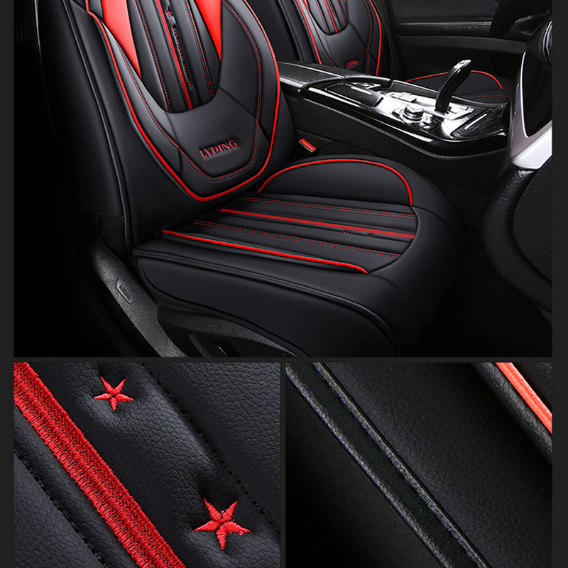 Car Seat Cover For Opel Astra K Zafira A H Tourer Vectra B Meriva Insignia Vivaro Corsa Universal Leather Auto Accessories