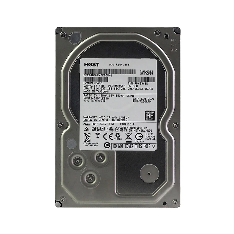 Original 8TB 6TB 4TB 2TB 1TB 3.5" Internal Hard Drive 7200rpm Surveillance HDD 64M Cache SATAIII 6.0Gb/s Monitoring HDD For HGST