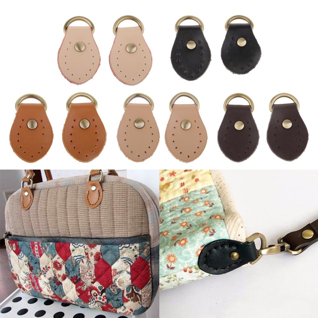 2pcs Leather Handbag Purse Bag Handle Strap Buckles, Bag Making Replacement