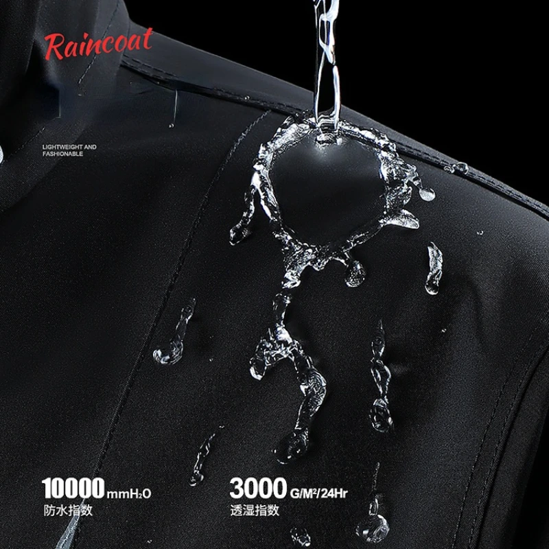 Waterproof Raincoat Suits Outdoor Rain Gear Motorcycle Cycling Riding Rain Coats Cover Men Rain Poncho Jacket Hooded Rainwear