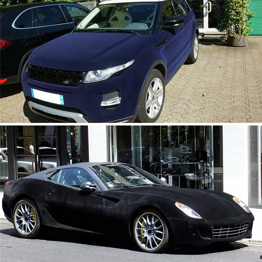 30CM/50CM*200CM Suede Film Velvet Fabric Vinyl Car Wraps Film Bubble Free For Vehicle Decal Console Computer Cover