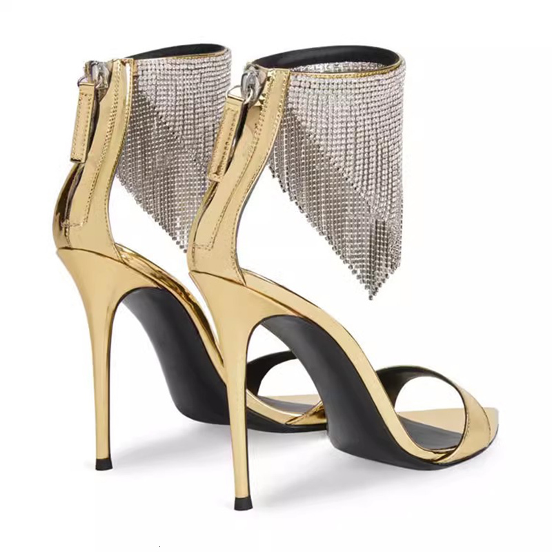 New Rhinestones Sandals Open Toe Summer High Heels Sandalias Female Party Dress Shoes Women Sandalias De Las Mujeres 68