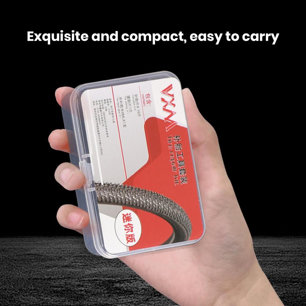 Tire Repair Kit Bike Supplies Compact Portable Bike Tube Tire Repair Tool Set for Motorcycle Bicycle Puncture Repair Universal