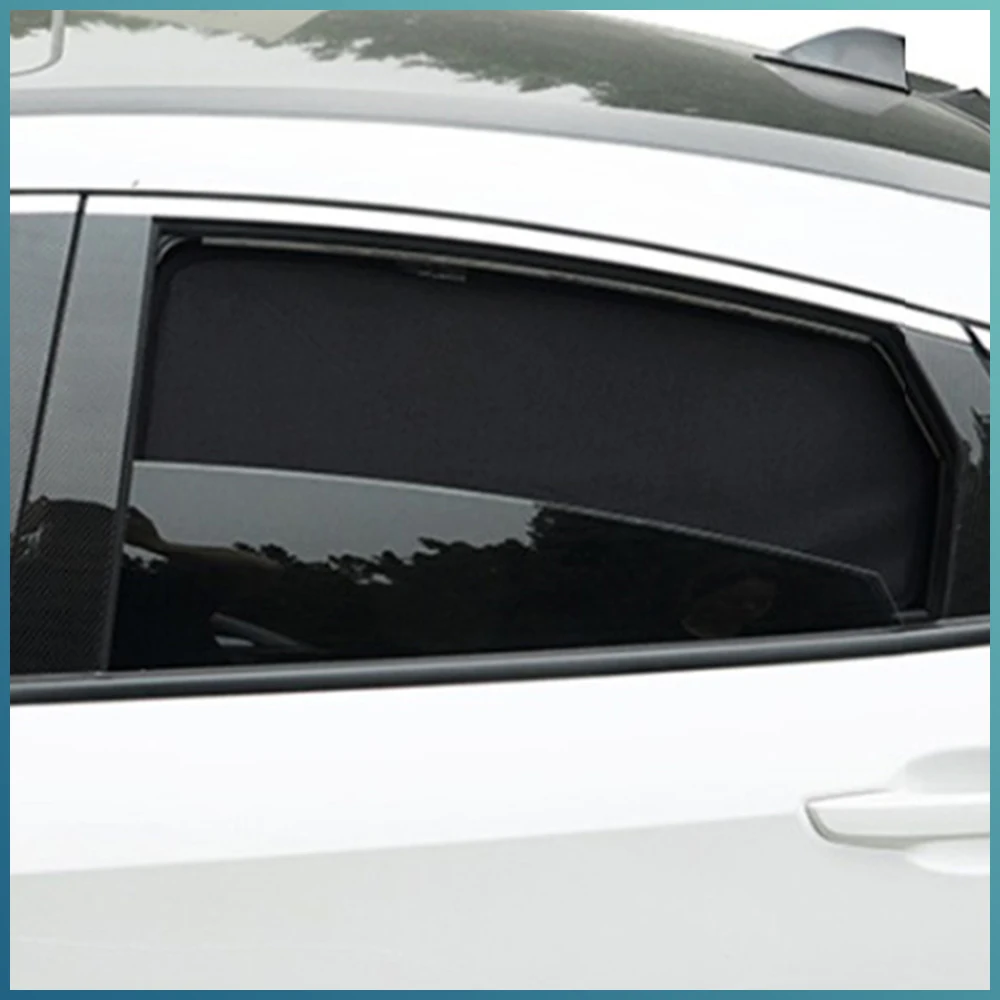 Magnetic Car Window Sunshade For Honda Civic 9th 2014 2013 Baby Passenger Side Window Sun Shade Mesh For Honda Civic 2011 2012