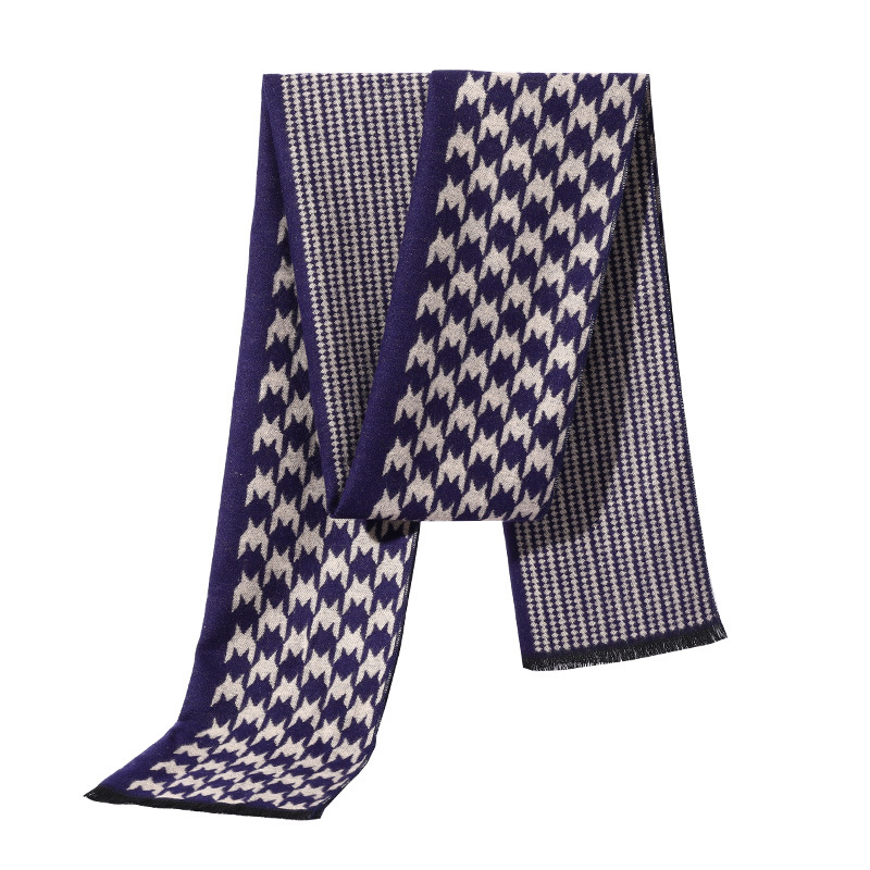 Autumn Winter Women's Wool Scarf Designer Black White Houndstooth Pashmina Shawl Luxury Cashmere Scarves Wraps 180cm YD0516