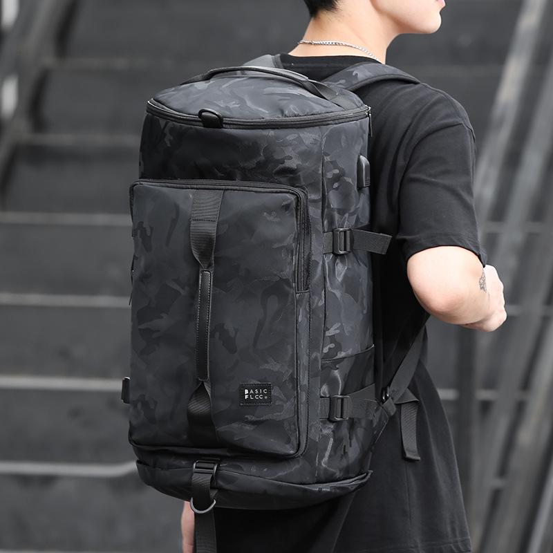 Camo Gym Backpack Waterproof Basketball Bag Men Women Athletic Sneaker Bag Sport Rucksack Big Shoulder Bag With Shoe Compartment