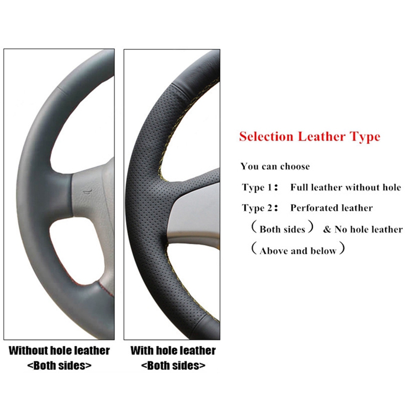 GNUPME Artificial Leather Black Car Steering Wheel Cover for Chevrolet Malibu XL 2016 2017 Equinox 2017 2018 Buick Velite 5