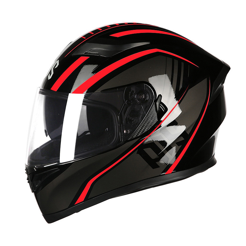 Full Face Motorcycle Helmet Motocross Motorbike Riding Helmet for Moped Scooter Cruiser Cascos Para Motos Four Seasons Unisex