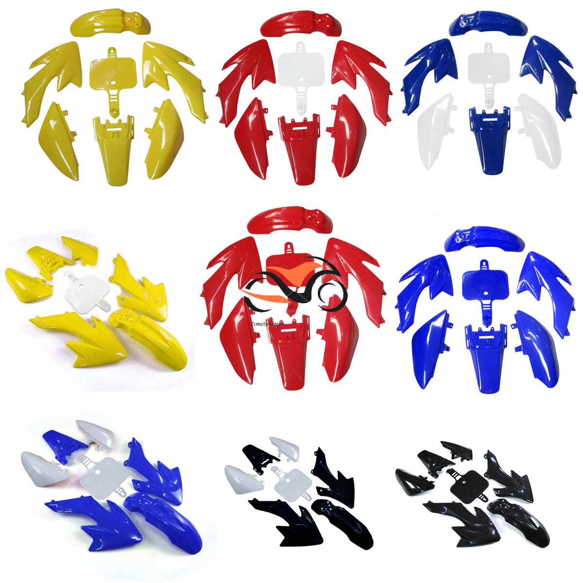 Various Colors Plastic Fairing Set Fairing Body Kit Plastic Mudguard For Honda XR50 CRF50 50/70/90/110/125CC Pit Dirt Bike
