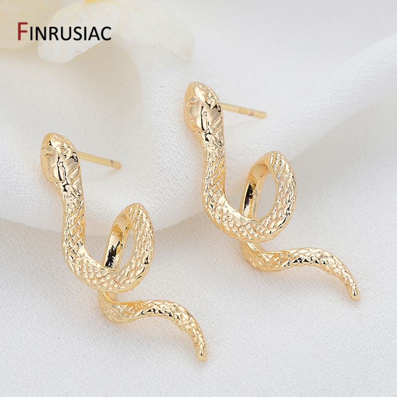 New Design Gold-Plated Snake Shaped And Ant Earrings, Women's Animal Personality Snake Earrings Jewelry Wholesale