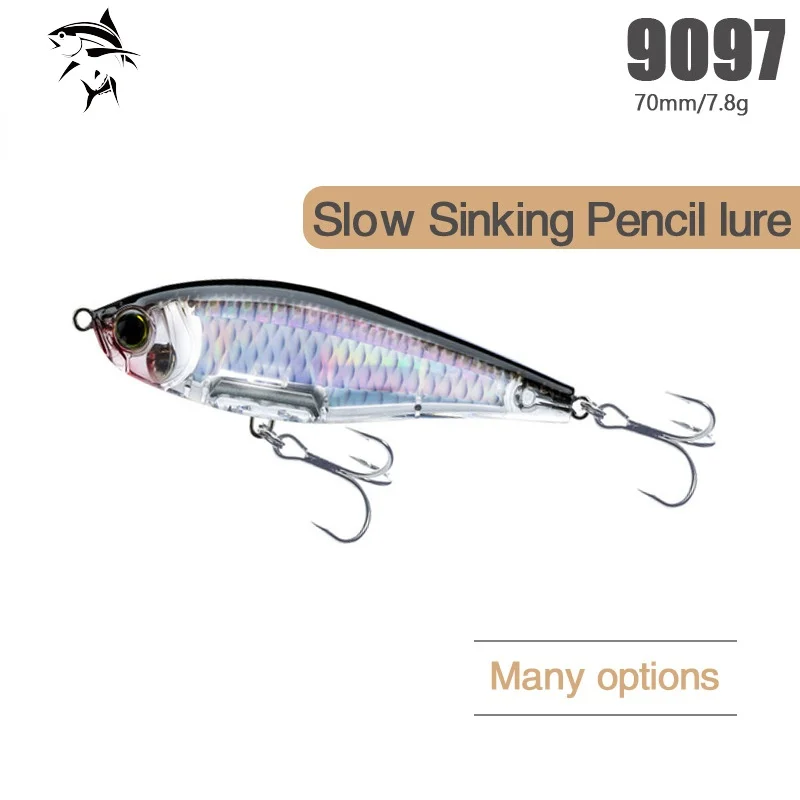 7cm/7.8g 3D Inshore Twitch Bait Sinking Lures Saltwater Trout Fishing Isca Artificial Pencil Pesca Yo Zuri Wobblers Carpe