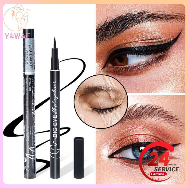 Women Eyeliner Liquid Pen Waterproof Long Lasting Quick Drying Smooth Beauty Eyeliner Easy Color Development Eyeliner Makeup Too