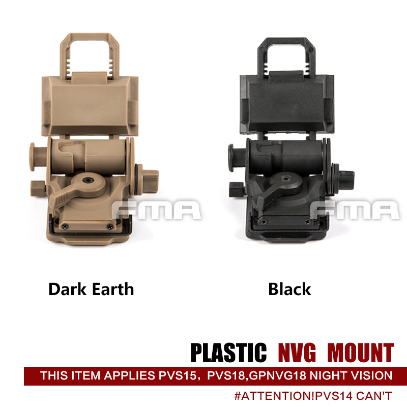 FMA Tactical NVG Mount L4G24 Fast Helmet CNC DEVGRU Navy SeaLs ODA Plastic Wilcox Type 1012
