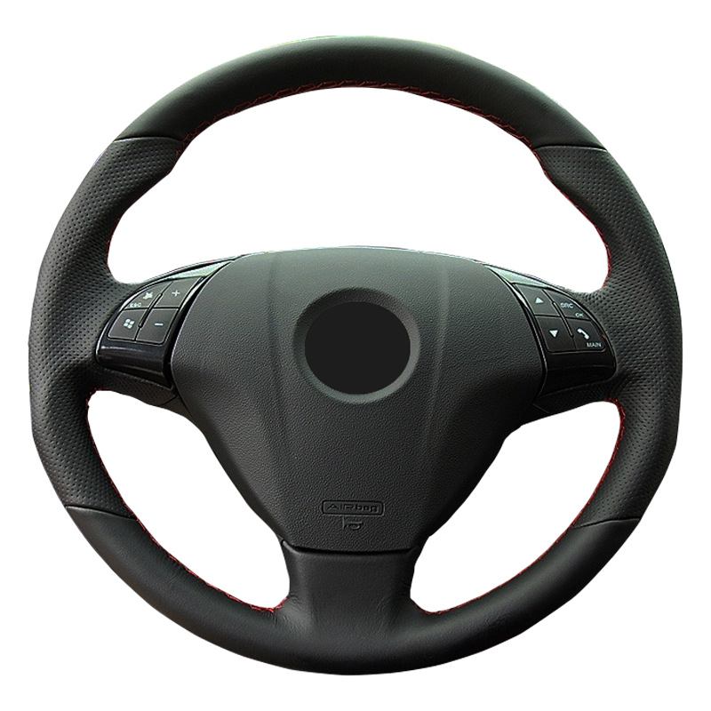 Car Steering Wheel Cover For Fiat Bravo Doblo Opel Combo Grande Punto Linea Qubo For Vauxhall Steering Wrap Microfiber Leather