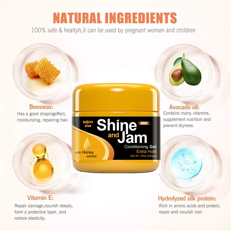 Shine and Jam braid gel Dirty Braided Wax Hair Styling Braided Gel Hair care