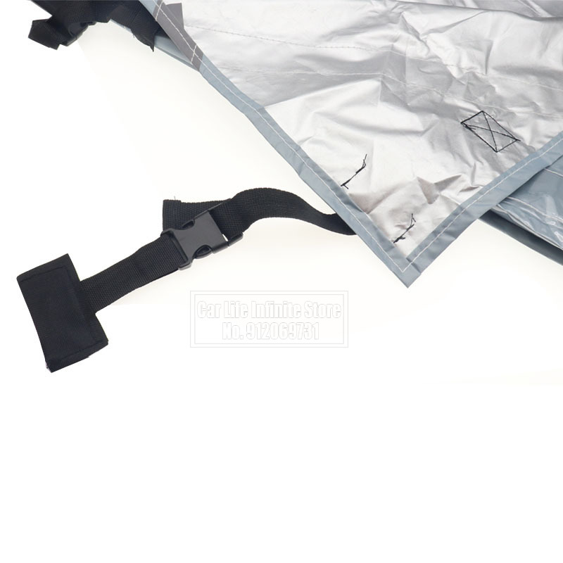 Caravan Accessories RV Front Towing Cover Protector Dustproof Reflective Strip Camper Trailer Caravan Waterproof Cover