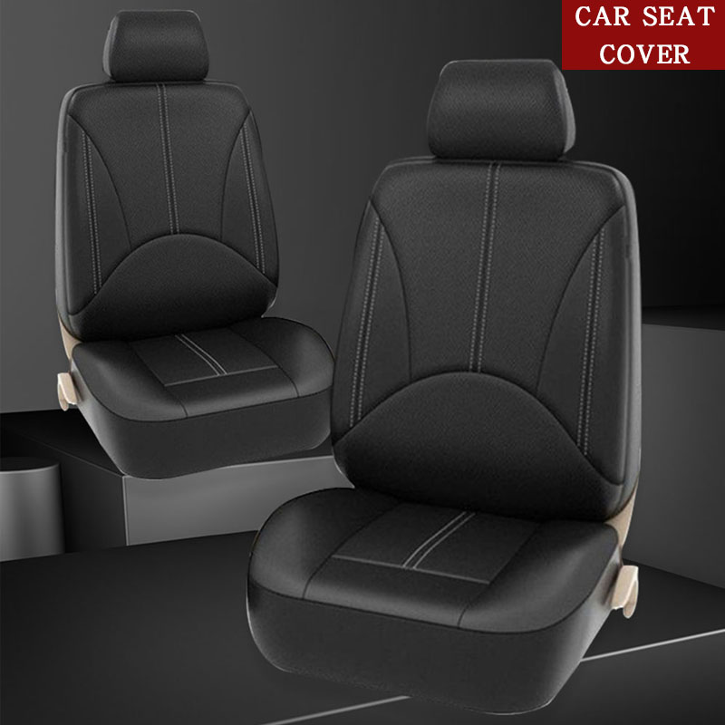 New Luxury PU Leather Auto Universal Car Seat Covers for gift Automotive Seat Covers Fit most car seats Waterproof car interiors