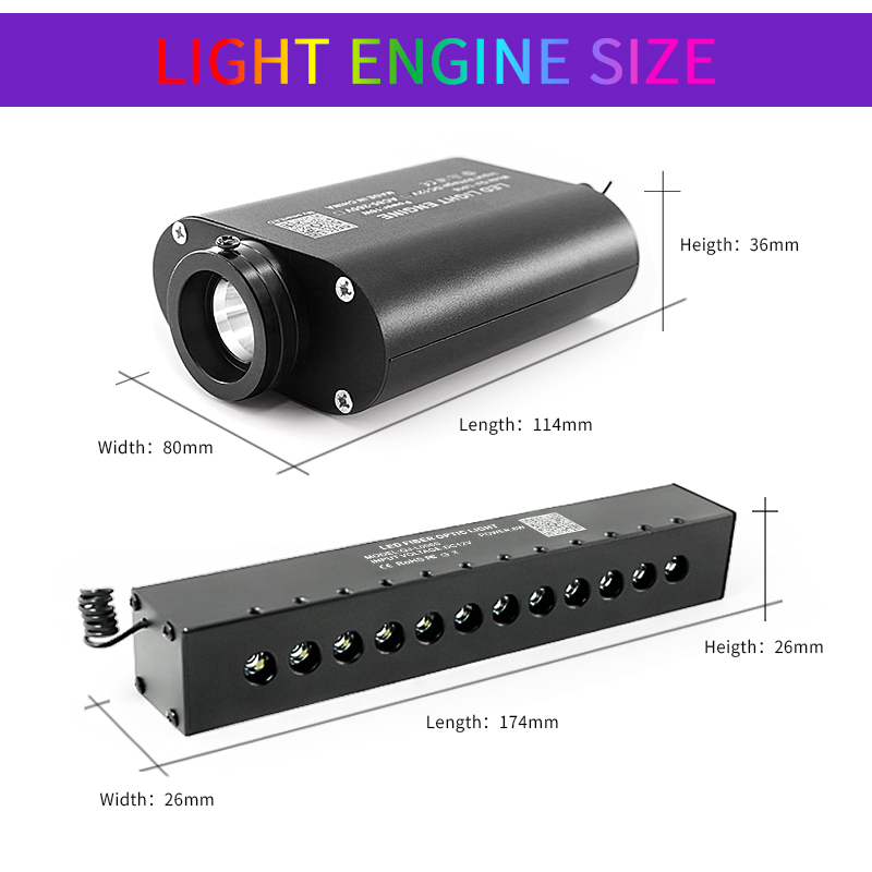 16W Meteor Effect LED Car Roof Star Light Auto Starry Sky Ceiling Car Romantic lighting lamp Interior Star Fiber Optic Lights