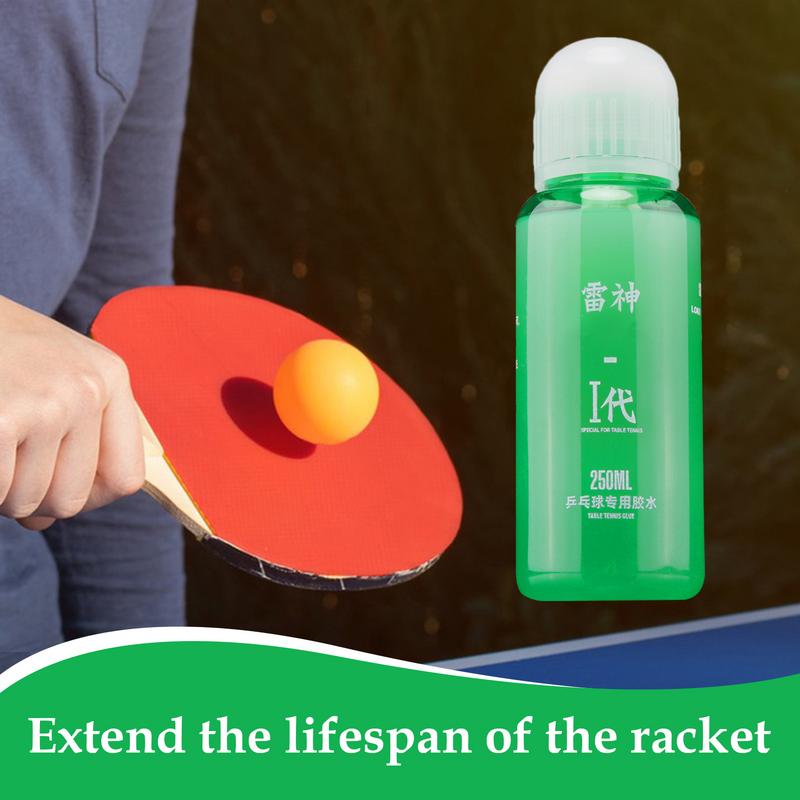 Table Tennis Rubber Glue Organic Table Tennis Adhesive With Brush 250ml Professional Ping Pong Accessories To Extend Racket