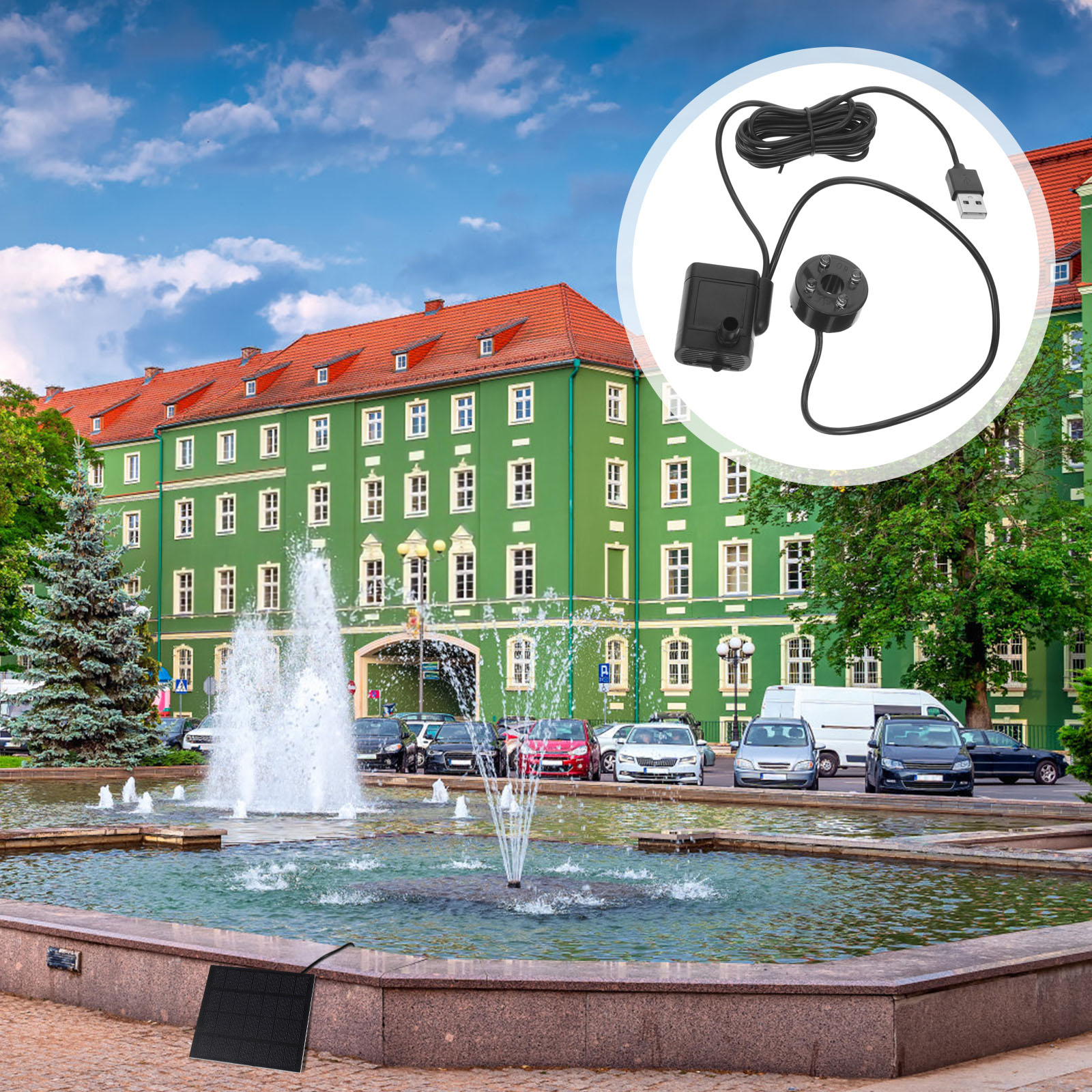 Mini Fish Tank Water Pump Plastic Aquarium Submersible Filter USB Fountain Pond