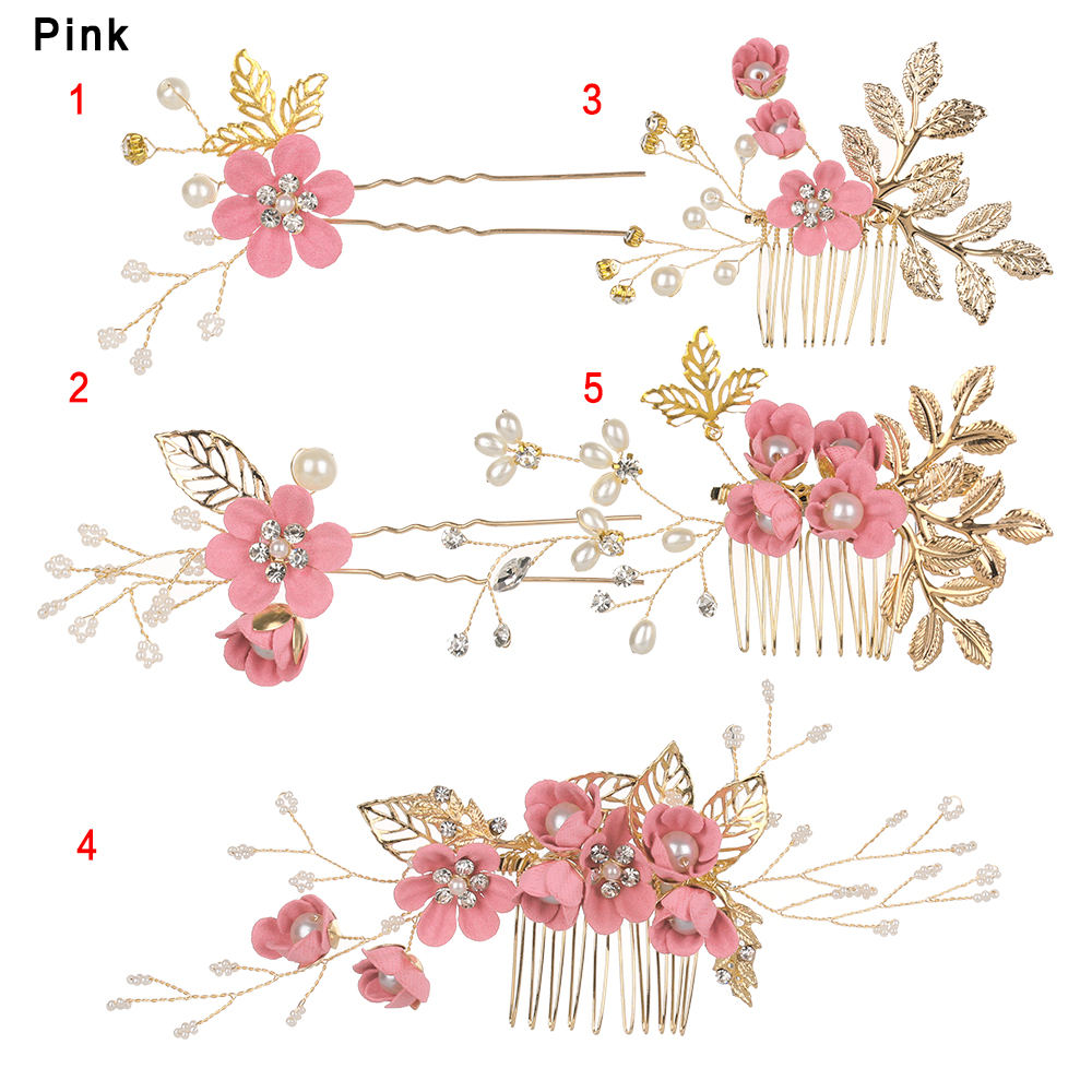 Luxury Crystal Crown Hair Combs Romantic Beautiful Wedding Bridal Clips Leaves Tiara Zinc Alloy Fine Jewelry Hair Pins Gifts