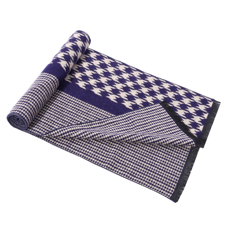 Autumn Winter Women's Wool Scarf Designer Black White Houndstooth Pashmina Shawl Luxury Cashmere Scarves Wraps 180cm YD0516