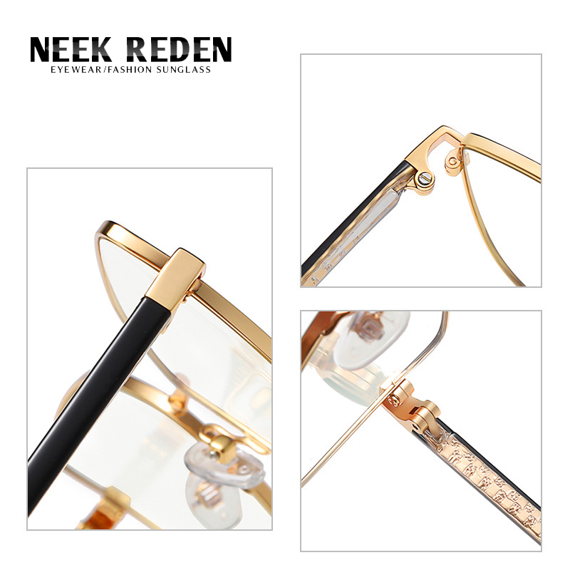 Alloy Cat Eye Photochromic Reading Glasses Retro Women Big Frame Computer Presbyopia Eyeglasses +0.5 0.75 1.75 2.75 3.0 3.75 4.0