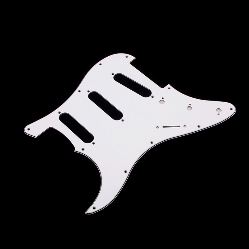 11 Holes Electric Guitar Pickguard SSS Guitar Scratch Plate & Screws For ST Style Guitar Parts Replacement